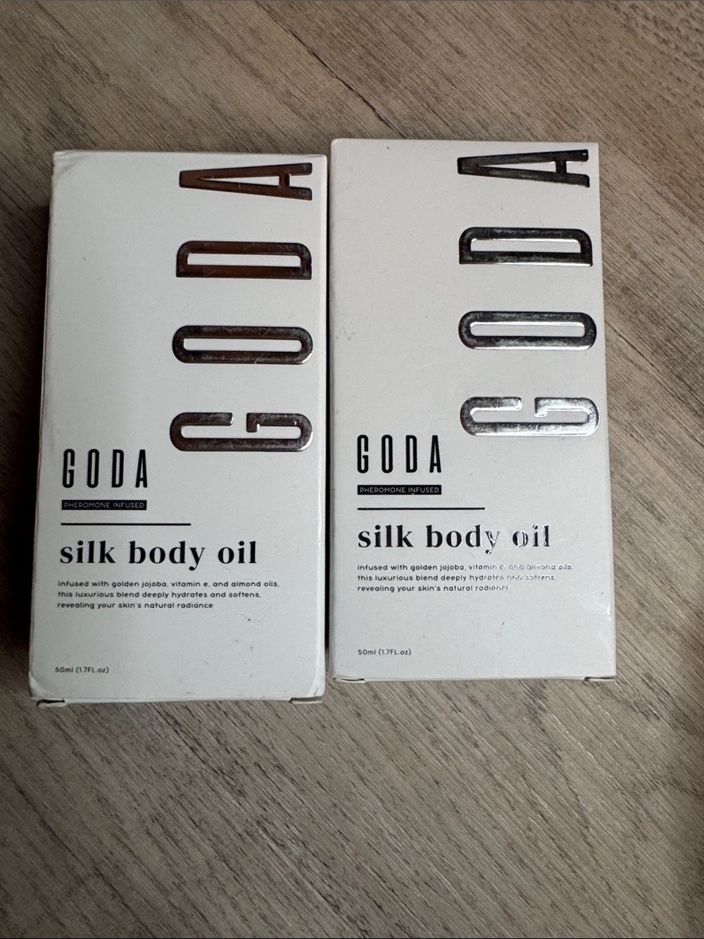 GODA Silk Body Oil Women - Firming Anti Aging Moisturizing Formula, Lot of 2